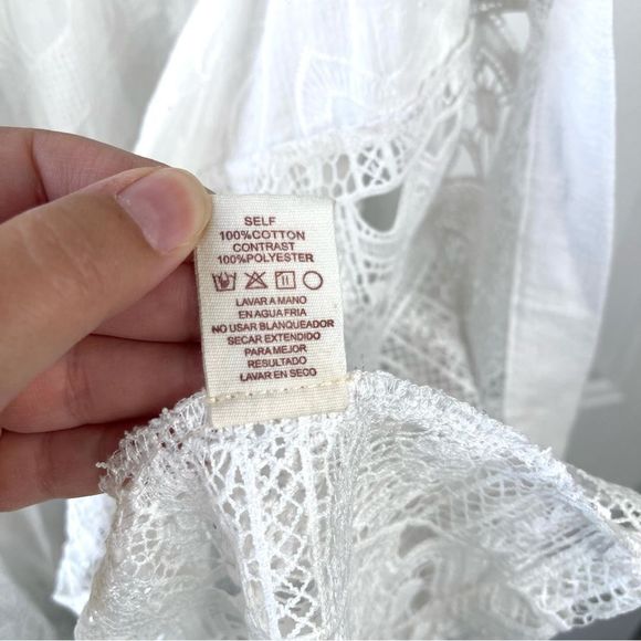 Mystree Cotton Lace Sleeveless Boho White Cardigan Vest One Size - Picture 4 of 8